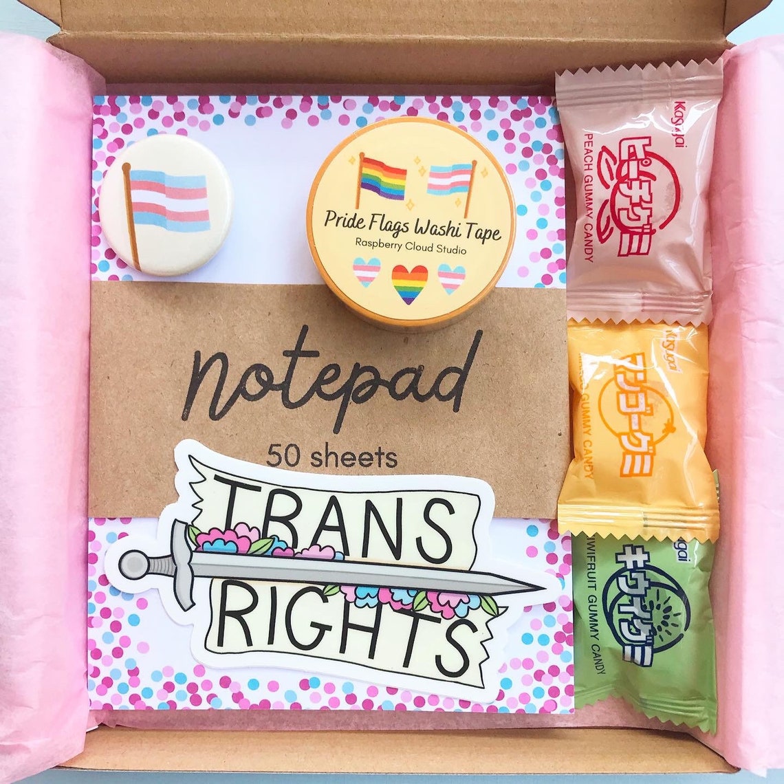 Trans Gift Box Transgender Pride Care Package Coming Out Etsy