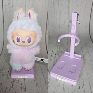 Custom Labubu Display Stand: Personalized Name, Card Holder & Pendant Hook