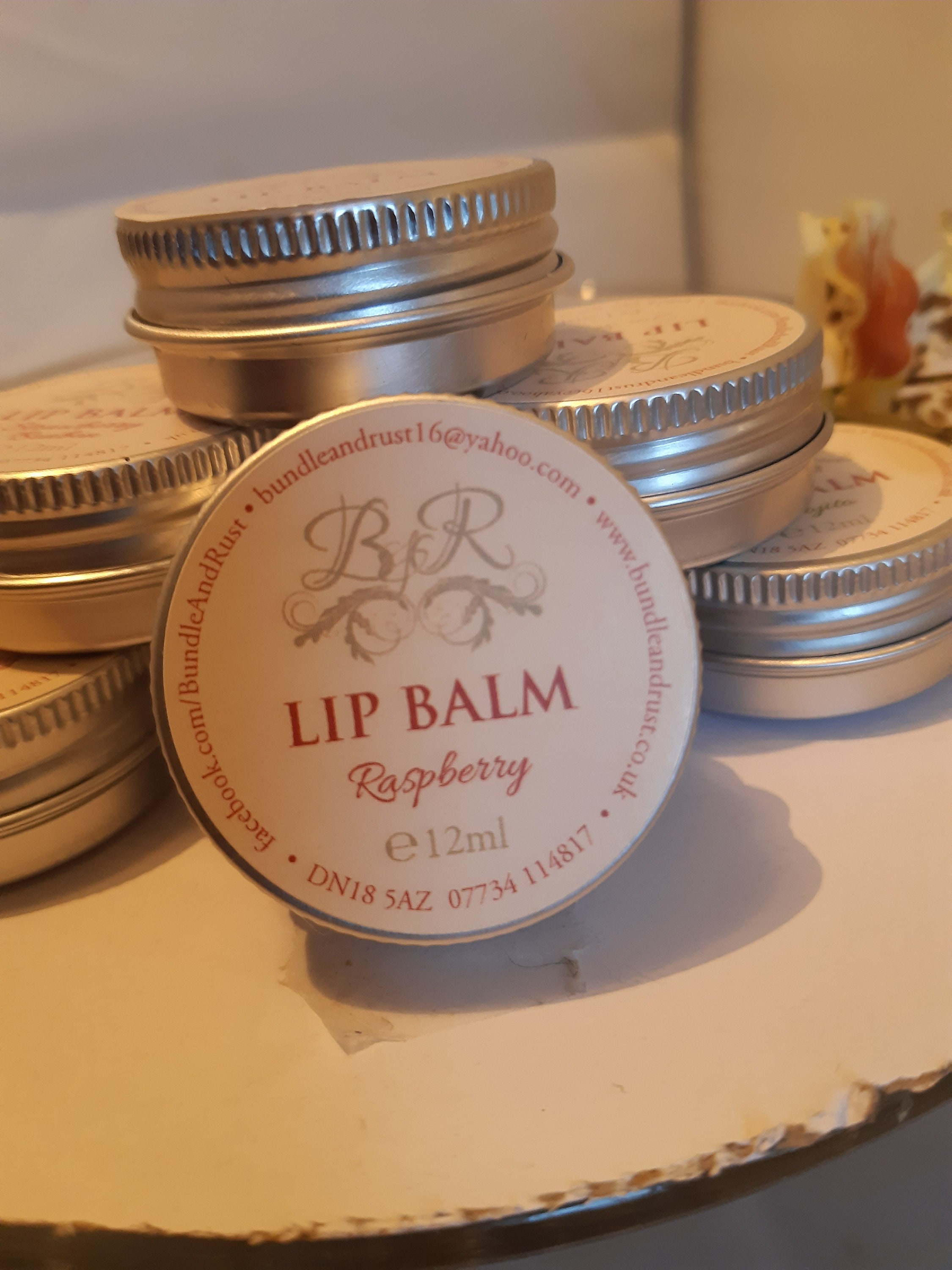 Raspberry Lip Balm Etsy