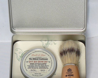 Shaving Gift Set - goats milk shaving soap