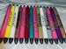 Resin Glitter Gel Pen with Name Customization | Customizable Retractable Refillable Black Ink Pen 