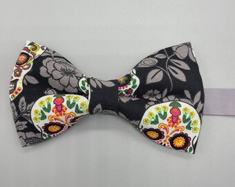 Dias De Los Muertos Skull Bow Tie - Bowties