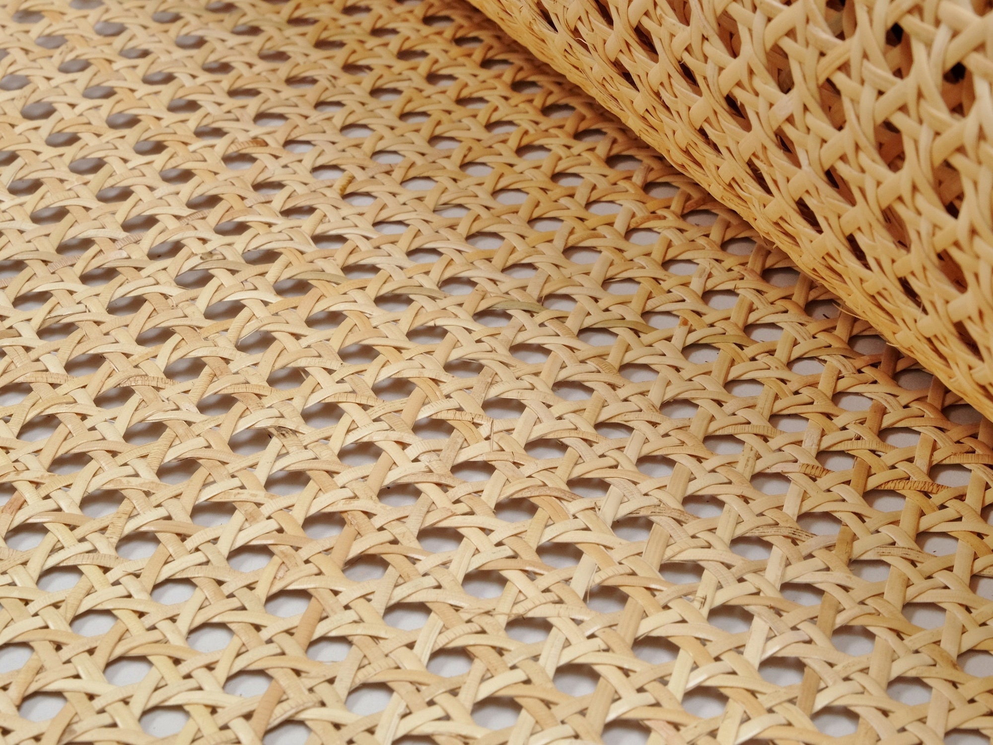 SQUARE MESH Cane Webbing Radio Weave Rattan Pre Woven Canning