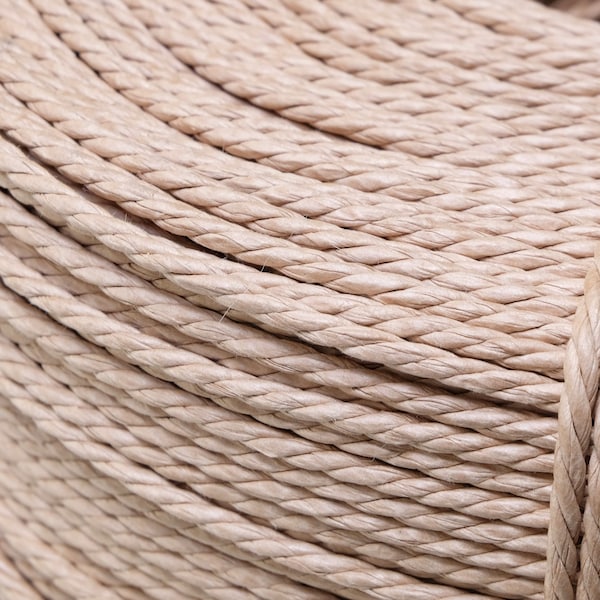 3mm Laced Genuine Danish Paper Cord |Natural | Seat weaving material for Danish/Mid Century Modern furniture designs