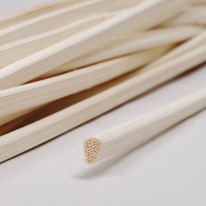 Tapered Cane Reed Spline, Securing rattan cane webbing into groove, All-Natural, Sold by the foot, for furniture making and restoration