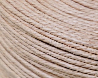 Cordon en papier danois authentique non lacé de 3 mm | Naturel | Matériau de tissage de siège pour un design de mobilier danois/moderne du milieu du siècle