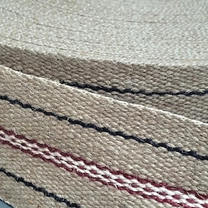70mm Wide Extra Strong Premium Jute Upholstery Webbing | Traditional Jute Webbing For Seat and Back Upholstery
