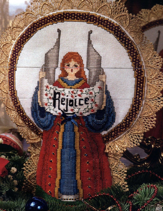 Tree Topper Angel In Cross Stitch Pdf Pattern Only Etsy