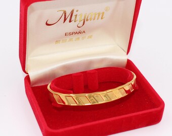 24K gold electro plated cuff bracelet; never worn; Bridesmaid gift