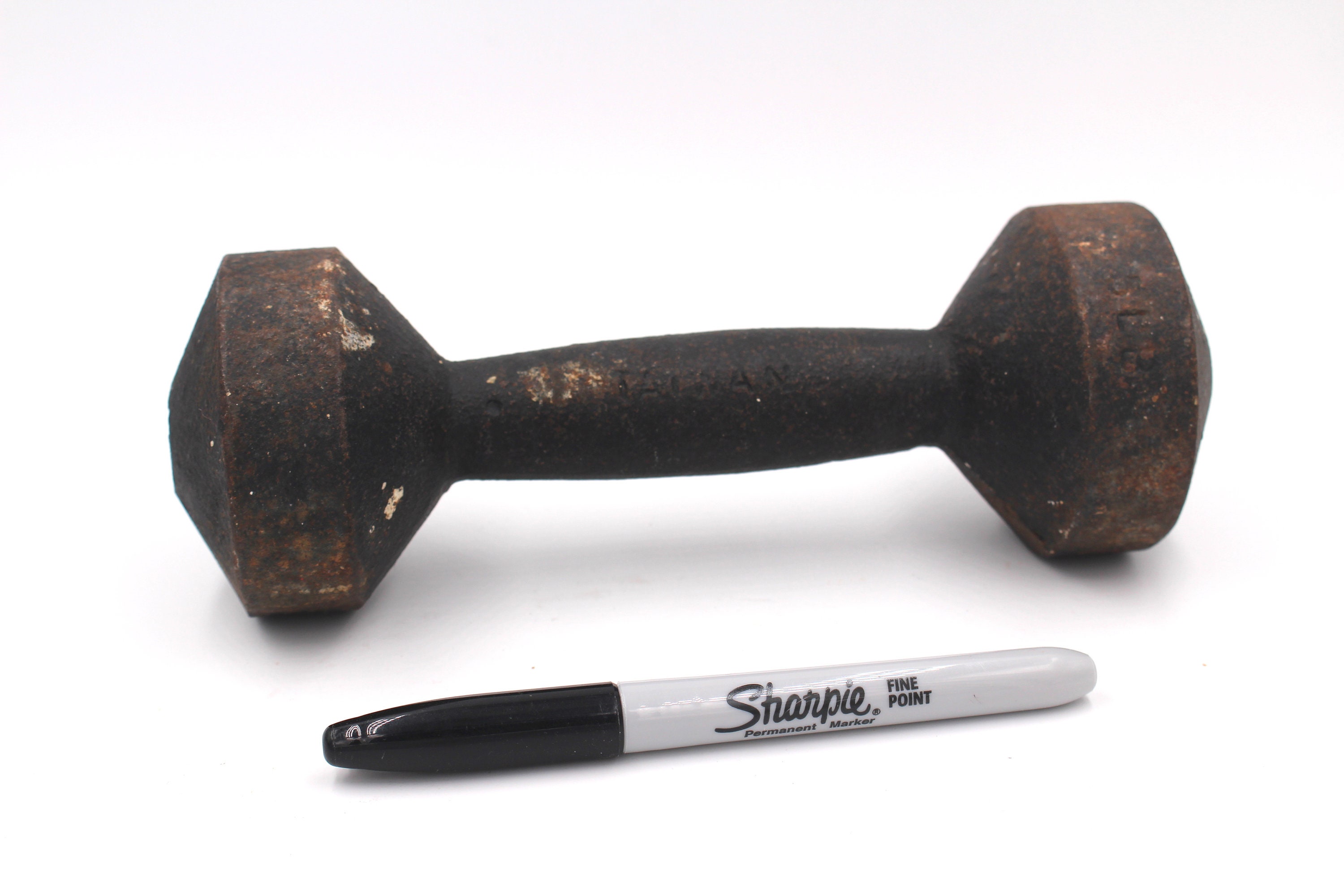 Vintage cast iron 5pound weight Maybe 1950s or earlier Etsy