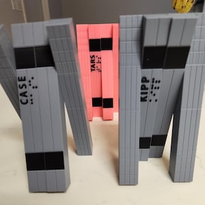 CASE & KIPP 3d printed in multicolor 3D from Interstellar 2014