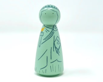 Statue of Liberty / Lady Liberty Peg Doll (*Made to Order*)