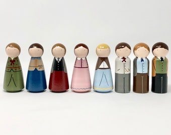 Little Women Peg Dolls (*Made to Order*)