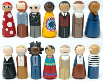 Famous Artists Peg Dolls (*Made to Order*)