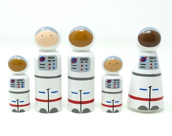 Astronaut Peg Dolls (*Made to Order*)