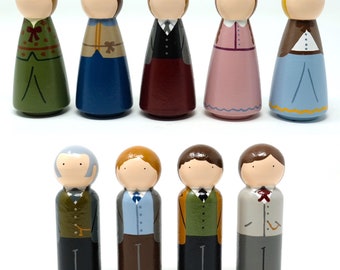 Little Women Peg Dolls (*Made to Order*)