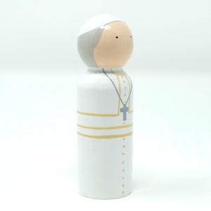 Pope Francis / Papa Francisco Peg Doll (*made to Order*) - Etsy