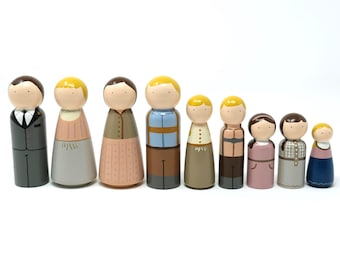 The Sound of Music (Von Trapp Family) Peg Doll Set (*Made to Order*)