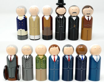 U.S. Presidents Peg Dolls (*Made to Order*)