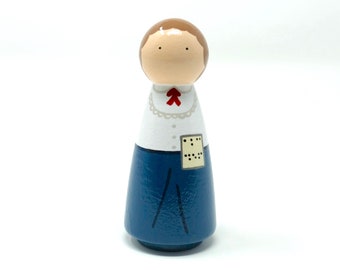 Helen Keller Peg Doll (*Made to Order*)