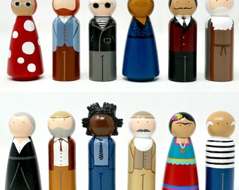 Famous Artists Peg Dolls (*Made to Order*)