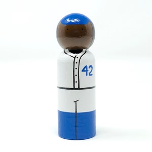 Jackie Robinson Peg Doll (*Made to Order*)