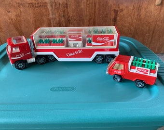 Vintage Early 80s Buddy L Coca Cola Mack Truck Delivery Truck Collectible Toys Metal Retro