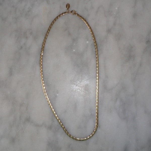 Signed Vintage Gold Tone Park Lane Necklace Chain