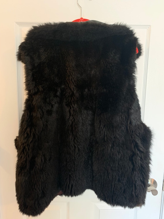 Amazing Andrew Marc Fur and Leather Zip Vest Brown and Black Genuine Size Large Etsy