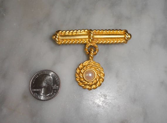 Trendy Vintage Brushed Gold Military Medal Style … - image 2