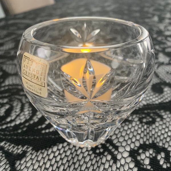 Fifth Avenue Crystal Candle Holder Etsy