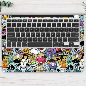 Collage MacBook Stickers MacBook Pro 15 2019 Decal MacBook Air 13 2018 Skin MacBook 12 Sticker Mac Air 11 Inch Decal A1990 Skin CA3034 image 2