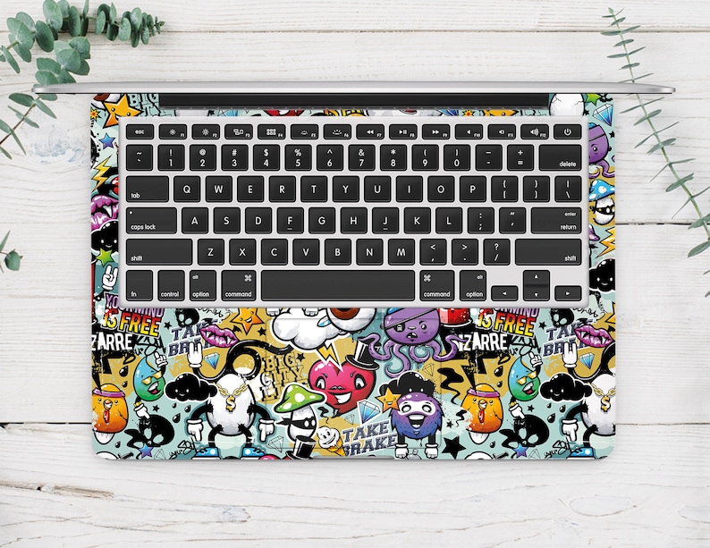 Collage MacBook Stickers MacBook Pro 15 2019 Decal MacBook Air 13 2018 Skin MacBook 12 Sticker Mac Air 11 Inch Decal A1990 Skin CA3034 image 2