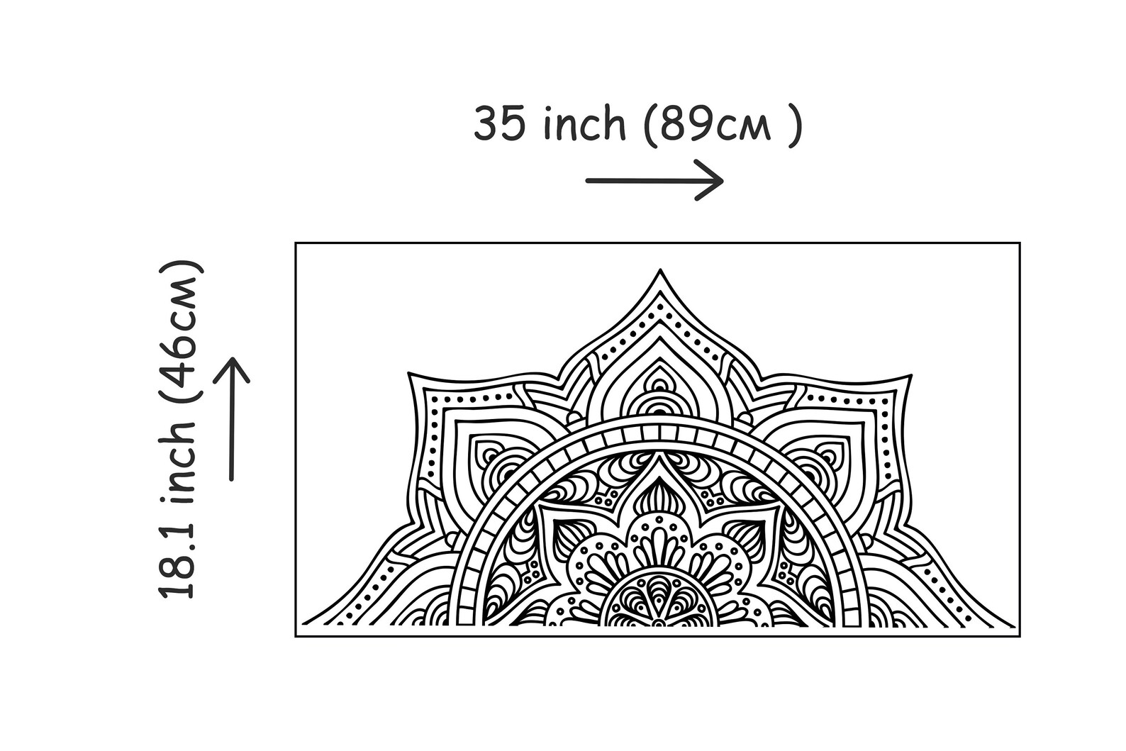 Mandala Wall Art Decal for Indoor & Outdoor Use Mandala Wall Etsy