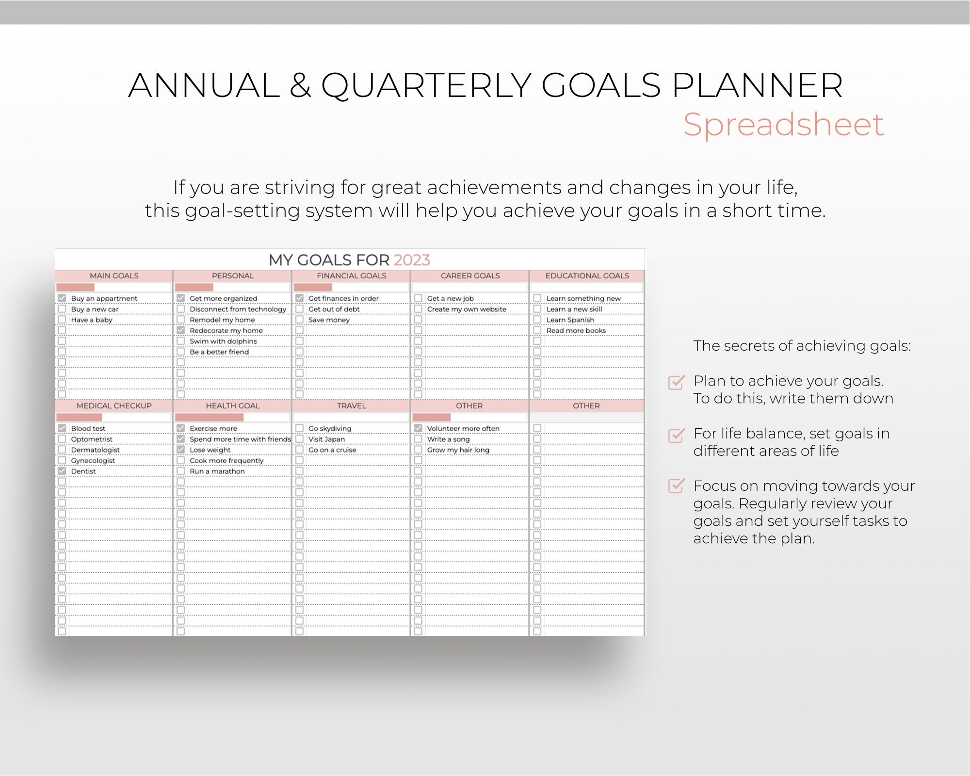 Habit Tracker Goals Digital Tracker Monthly Planner Habit Goal Etsy