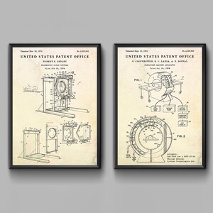CT Scan Machine Patent Wall Art, Set of 2 Blueprint Posters for ...