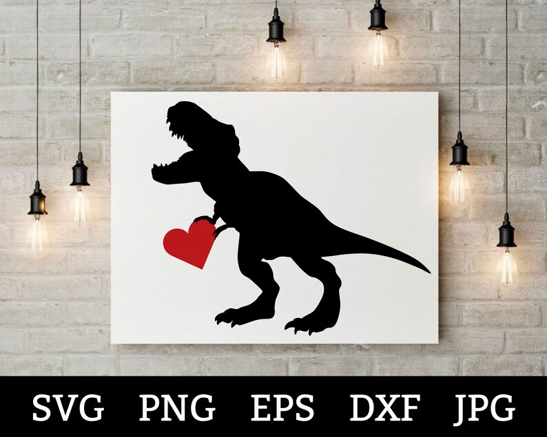 Download Valentine SVG Dinosaur Cut File Loveasaurus SVG T Rex ...