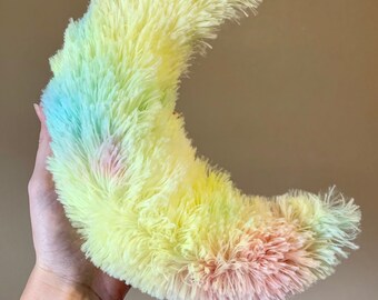 stuffed moon pillow