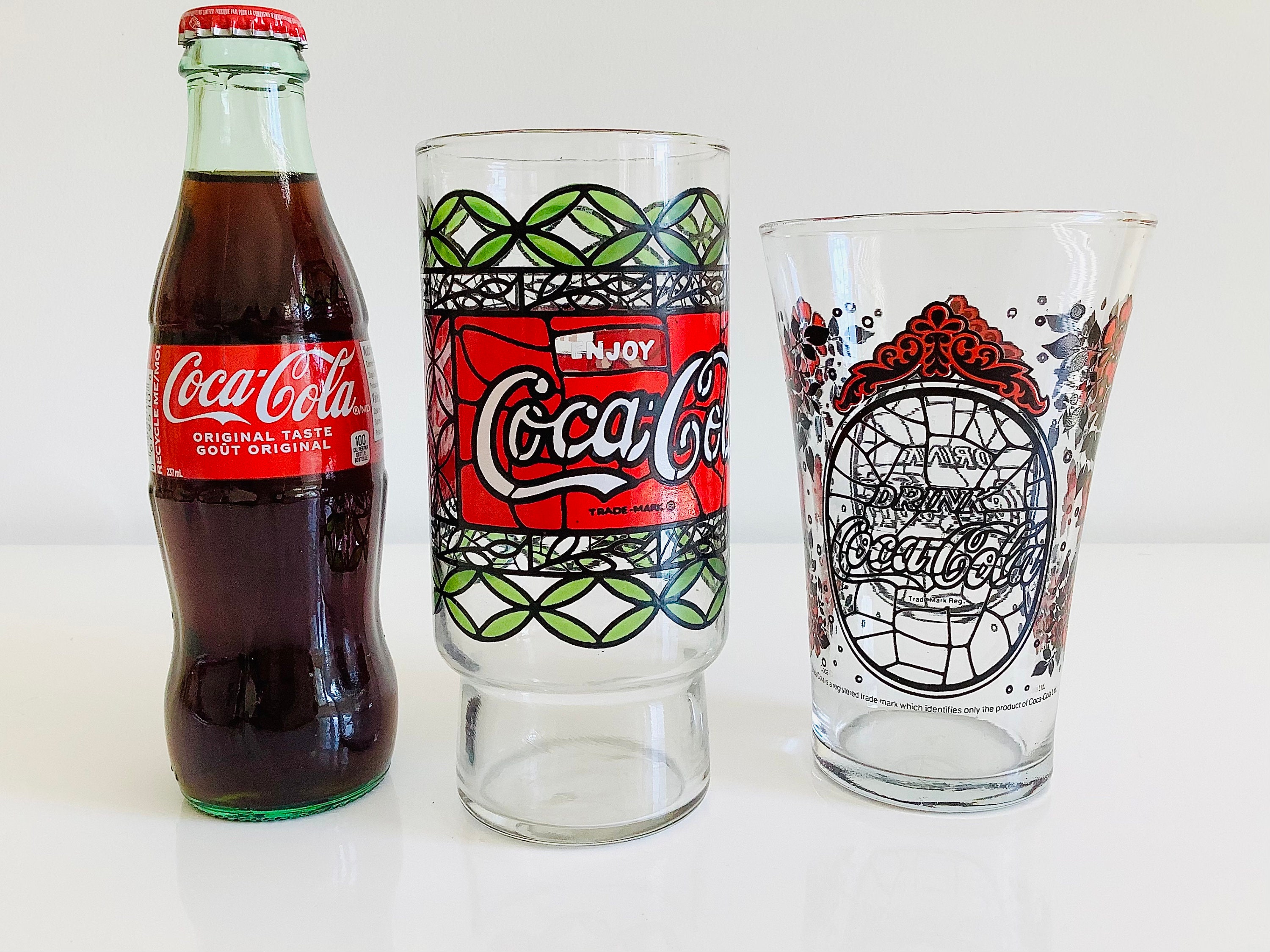 Verres Coca Cola / Rétro / Tiffany / Style vintage / 80 années ! :  : Cuisine et Maison