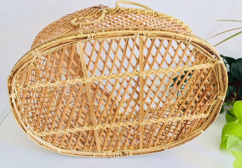 rattan baby doll bassinet
