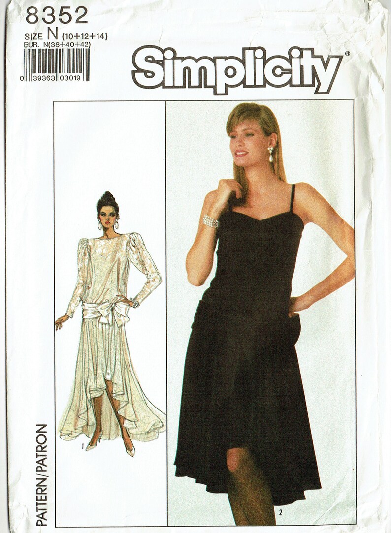 drop waist evening dress