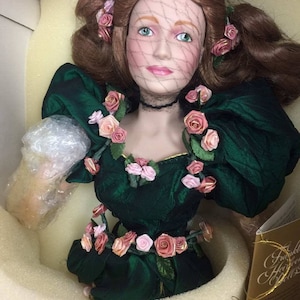 Franklin Heirloom Porcelain Doll &quot;THE ROSE PRINCESS&quot; by Joyce Reavey