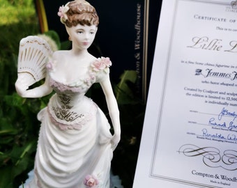 書 Coalport Figurines and Collectables Coalport Figurine Rose Limited Edition Bone China Lady
