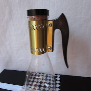 Mid Century Starburst Coffee Carafe  Cork stopper