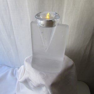 Kosta Bota Swedish VOTIVE CANDLE HOLDER Contemporary Glass Hallmarked