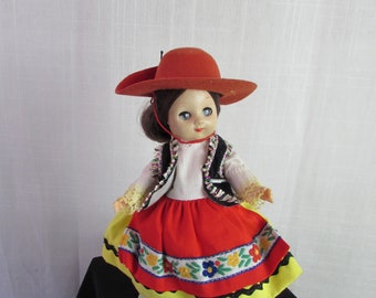 Vintage Doll Ginny Vogue 1960s Little Mexican Dancer