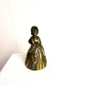 Vintage Brass Victorian Lady Bell/ Southern Belle