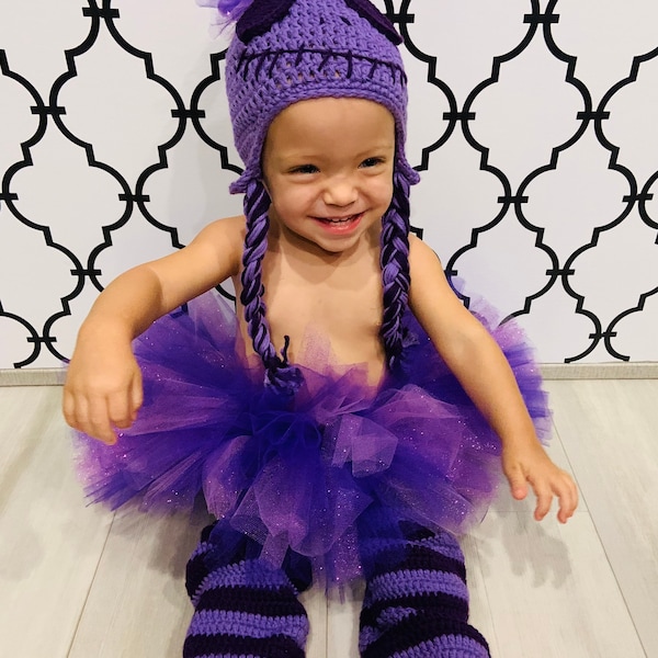 Baby Girl Skeleton Beanie and Pants with Tutu Crochet Pattern