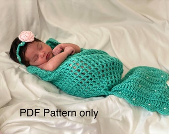 Baby Mermaid Tail Cocoon Pattern