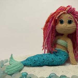 Mermaid Marissa Crochet Doll Pattern with Backpack